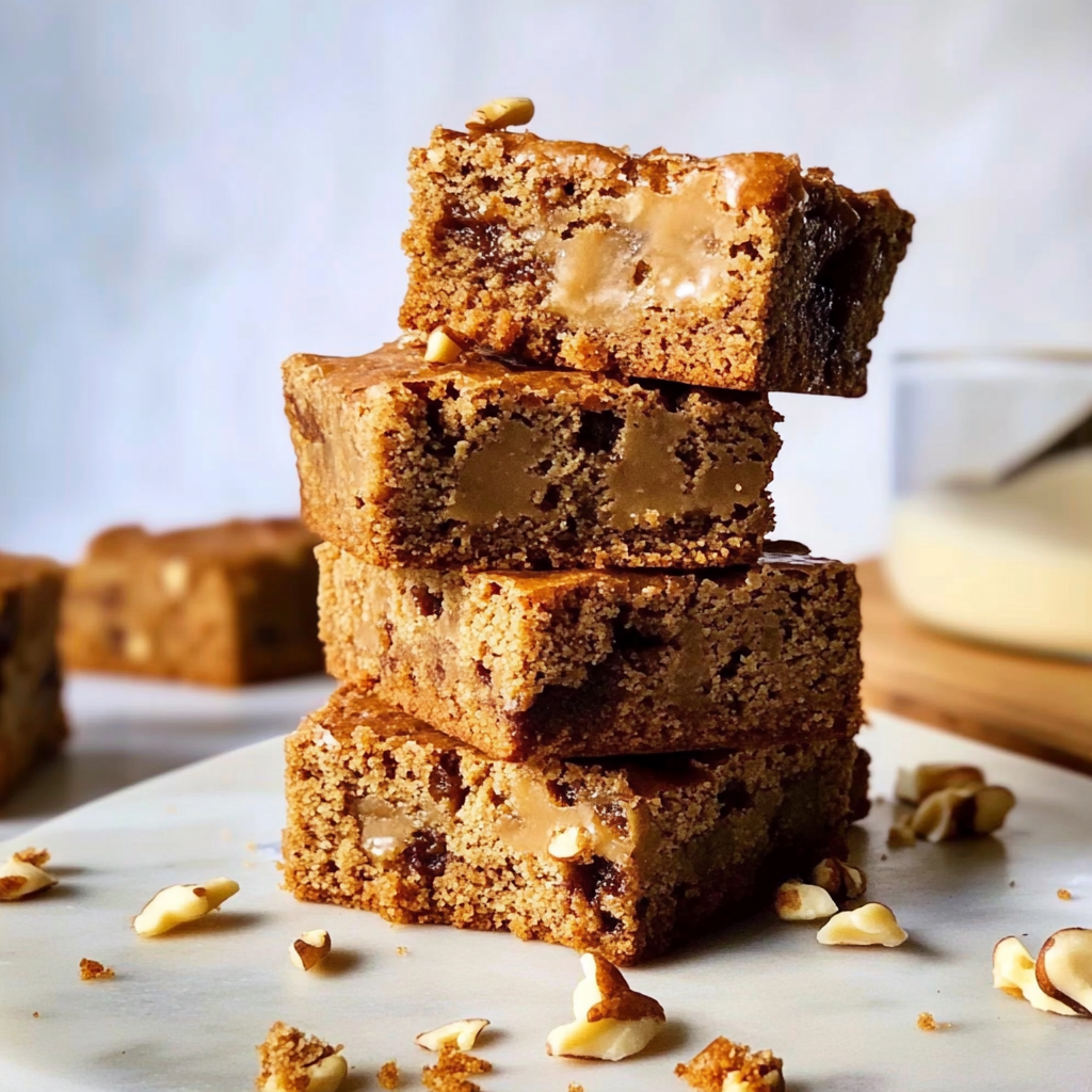 Recipe preparation for Blondies Recipe