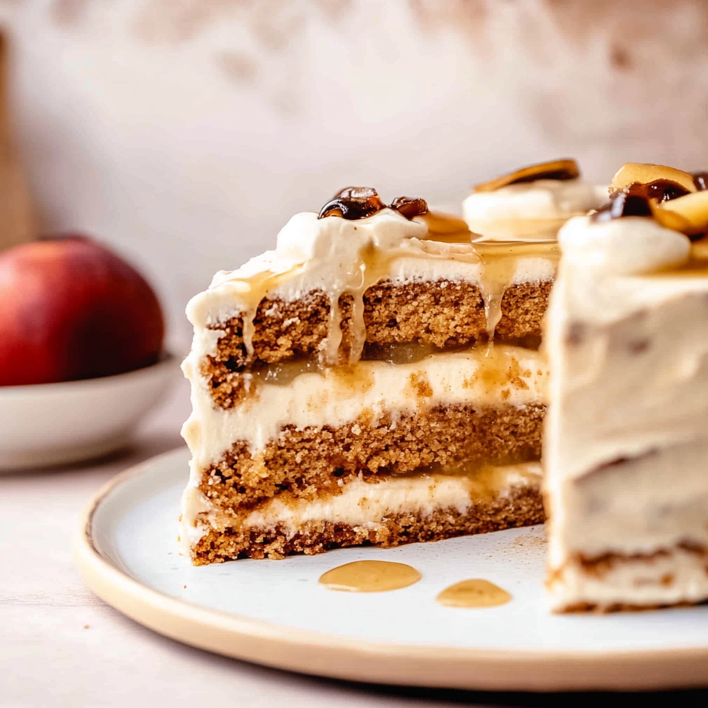 Recipe preparation for Chai Cake with Spiced Apple Filling