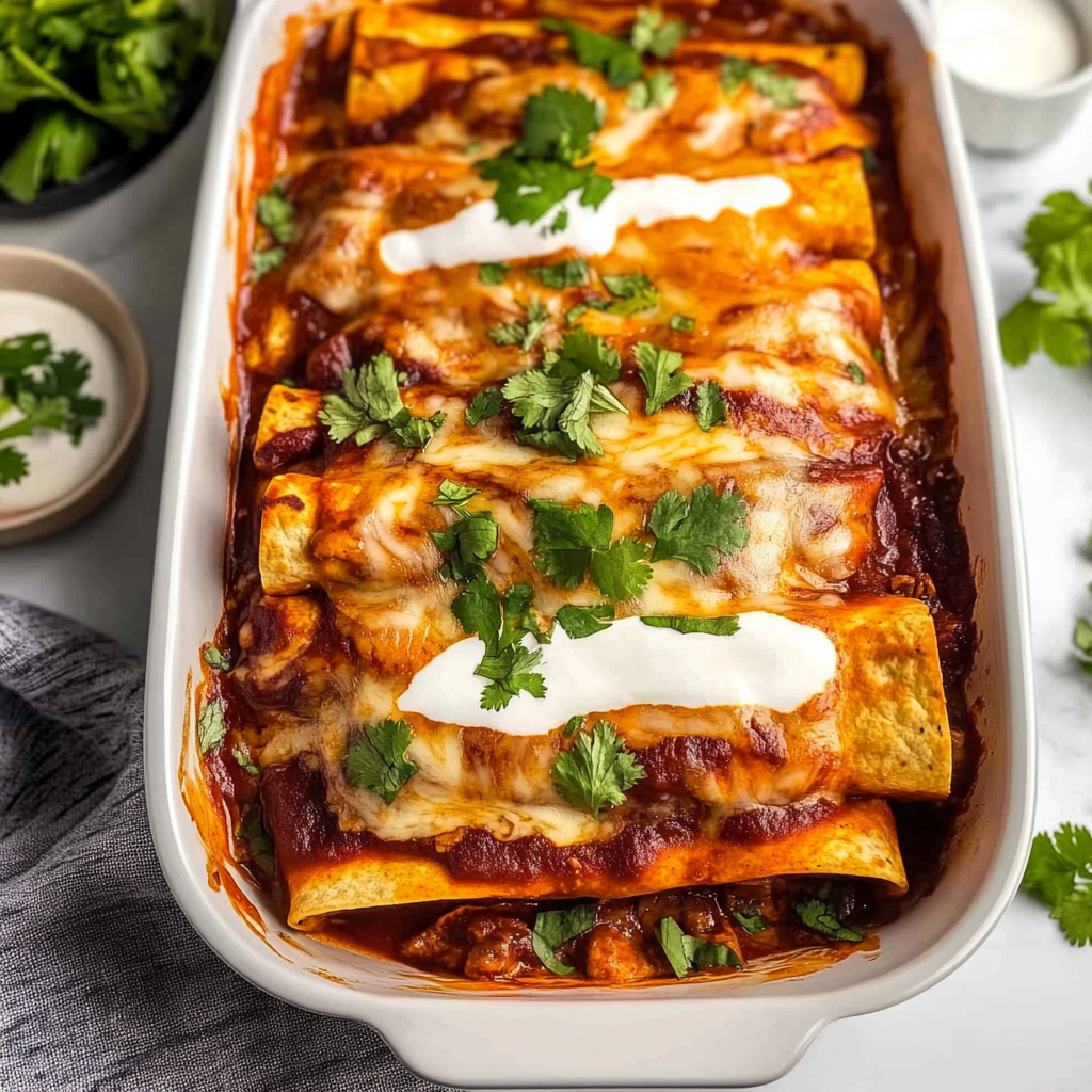 Recipe preparation for Pulled Pork Enchiladas