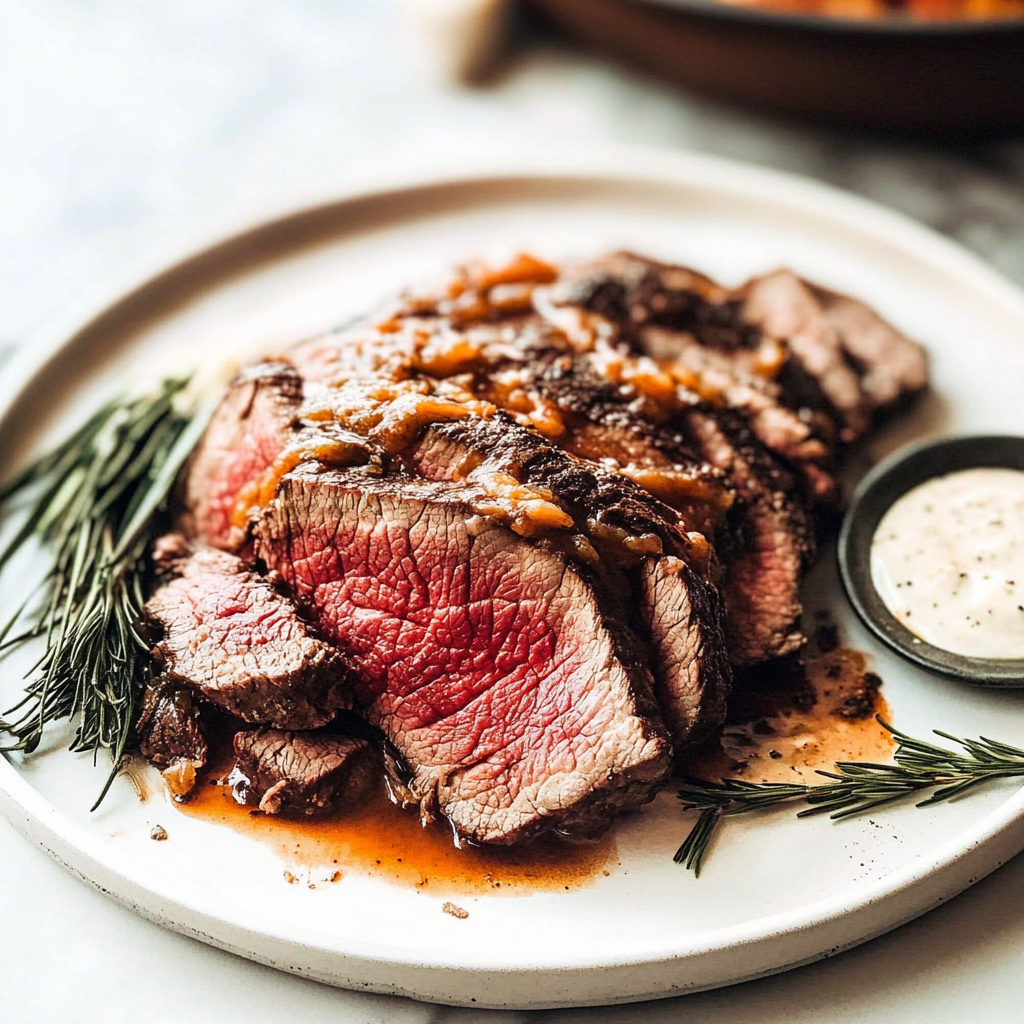 Recipe preparation for Rotisserie Prime Rib