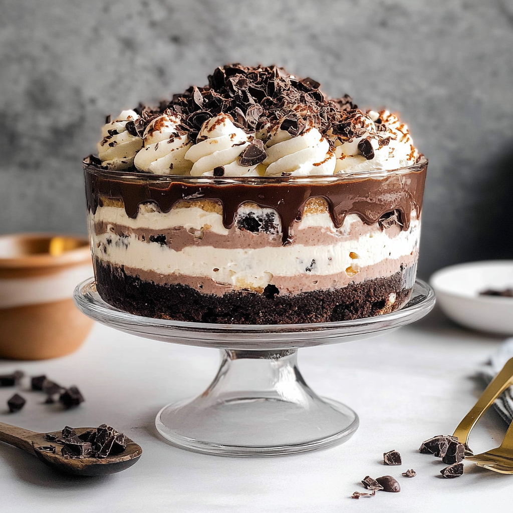 Recipe preparation for Death By Chocolate Trifle