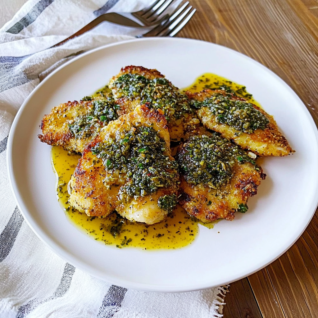 Recipe preparation for Chicken Salmoriglio