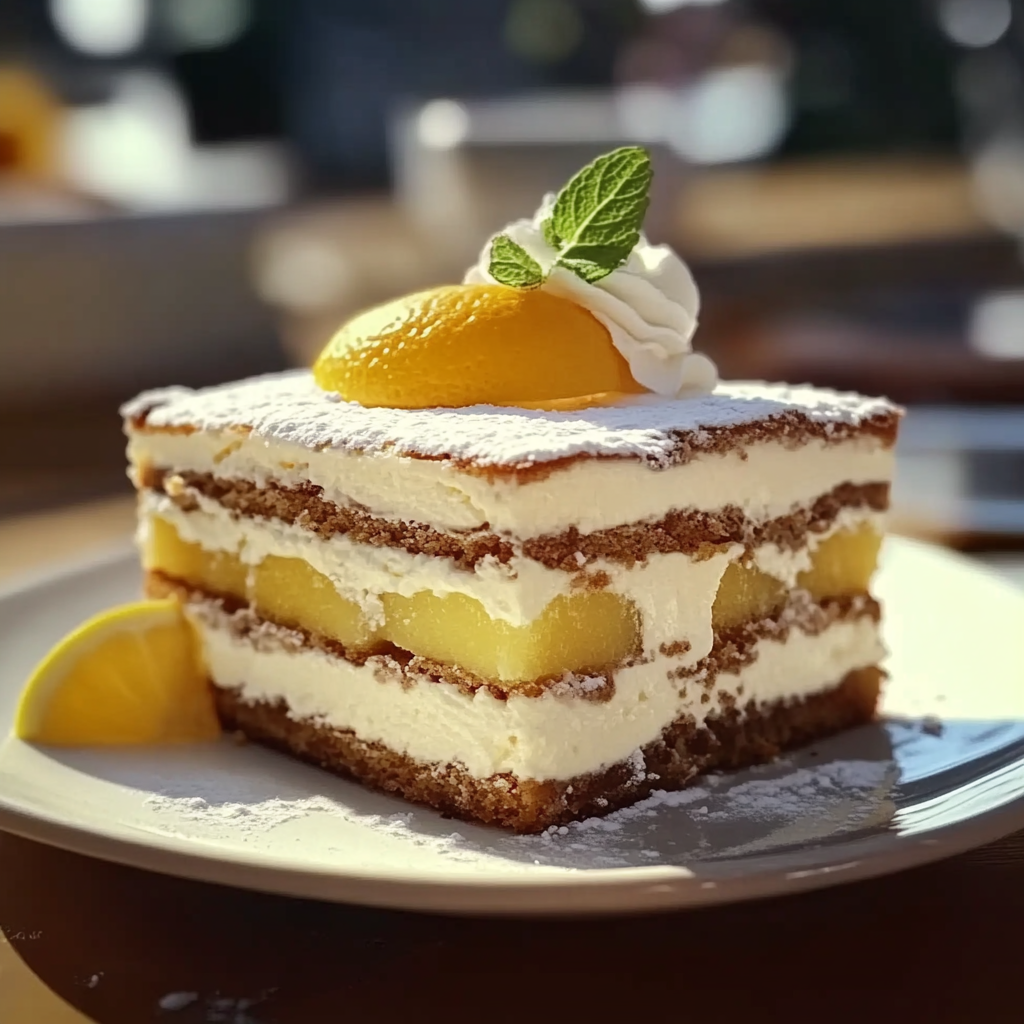 Recipe preparation for Limoncello Tiramisu