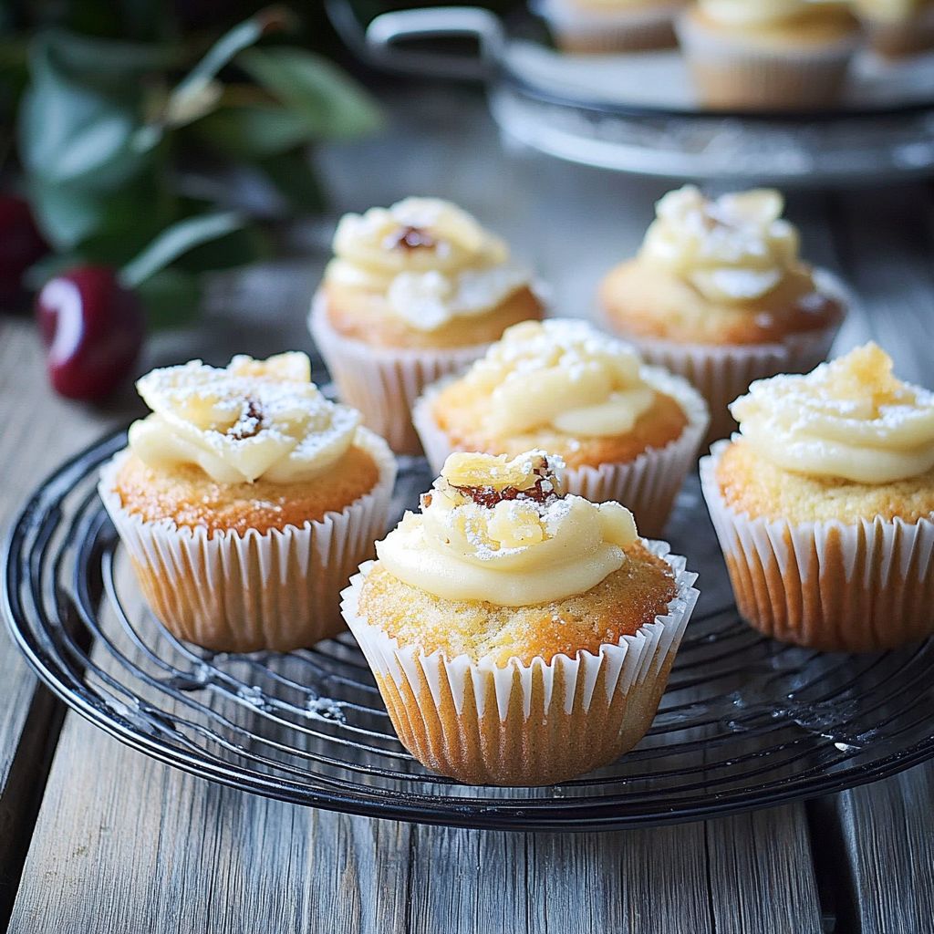 Recipe preparation for Mini Mince-Pie Muffins with Brandy Cream