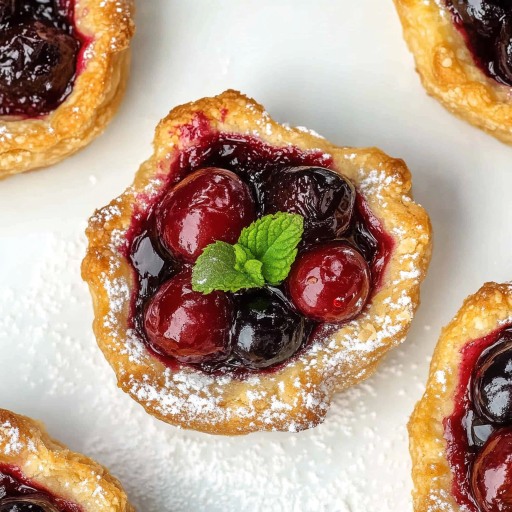 Recipe preparation for Cherry Tartlets