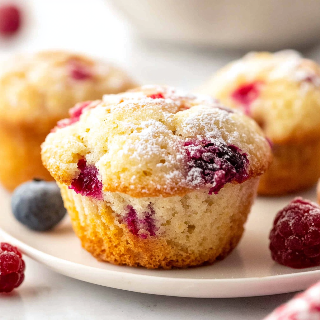 Recipe preparation for Cranberry Orange Muffins