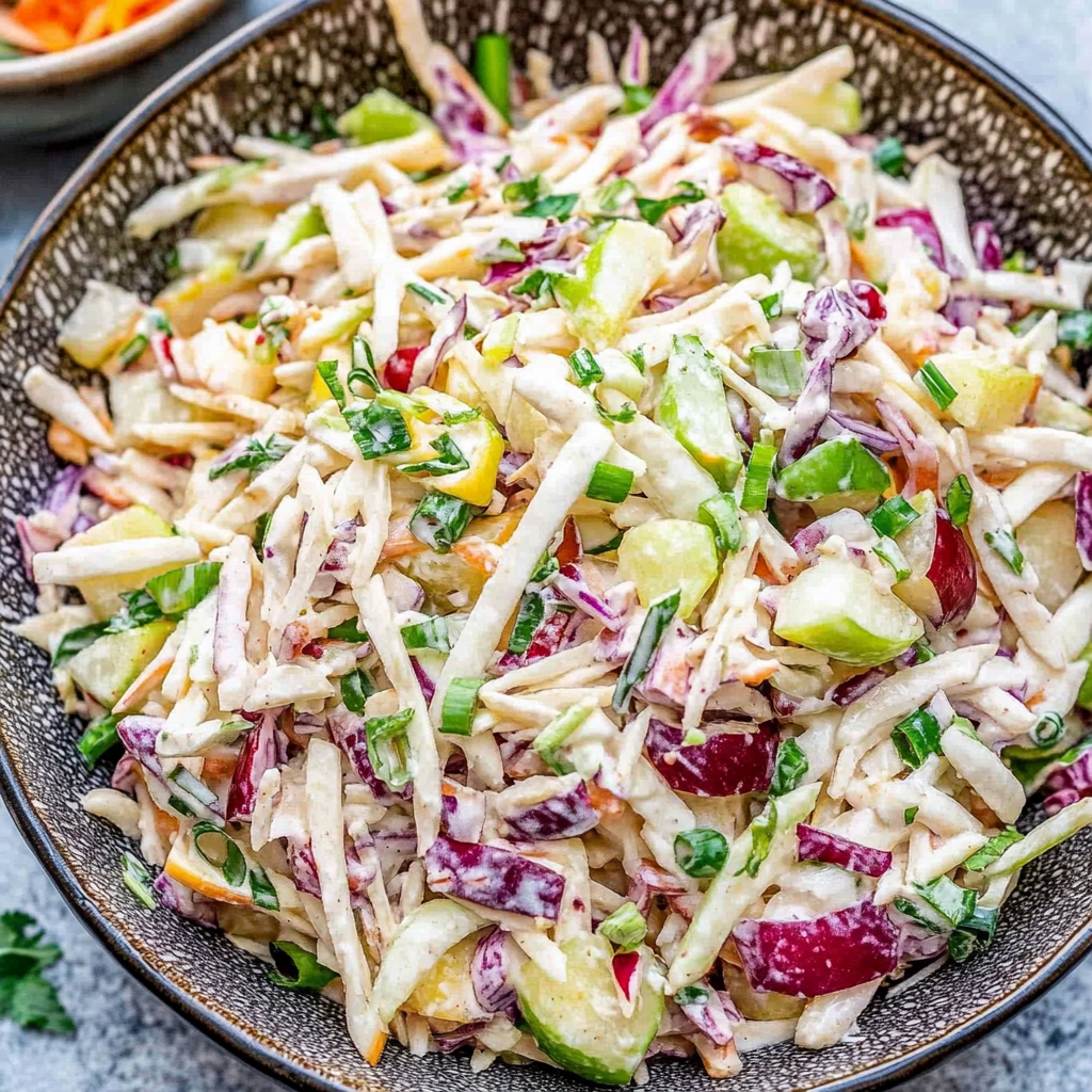 Recipe preparation for Cranberry Apple Coleslaw