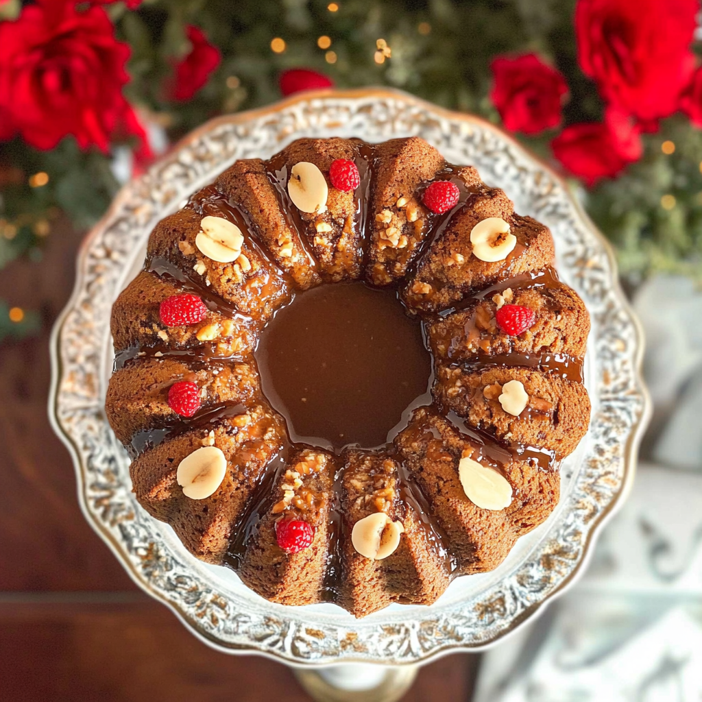 Recipe preparation for Thanksgiving Rum Cake