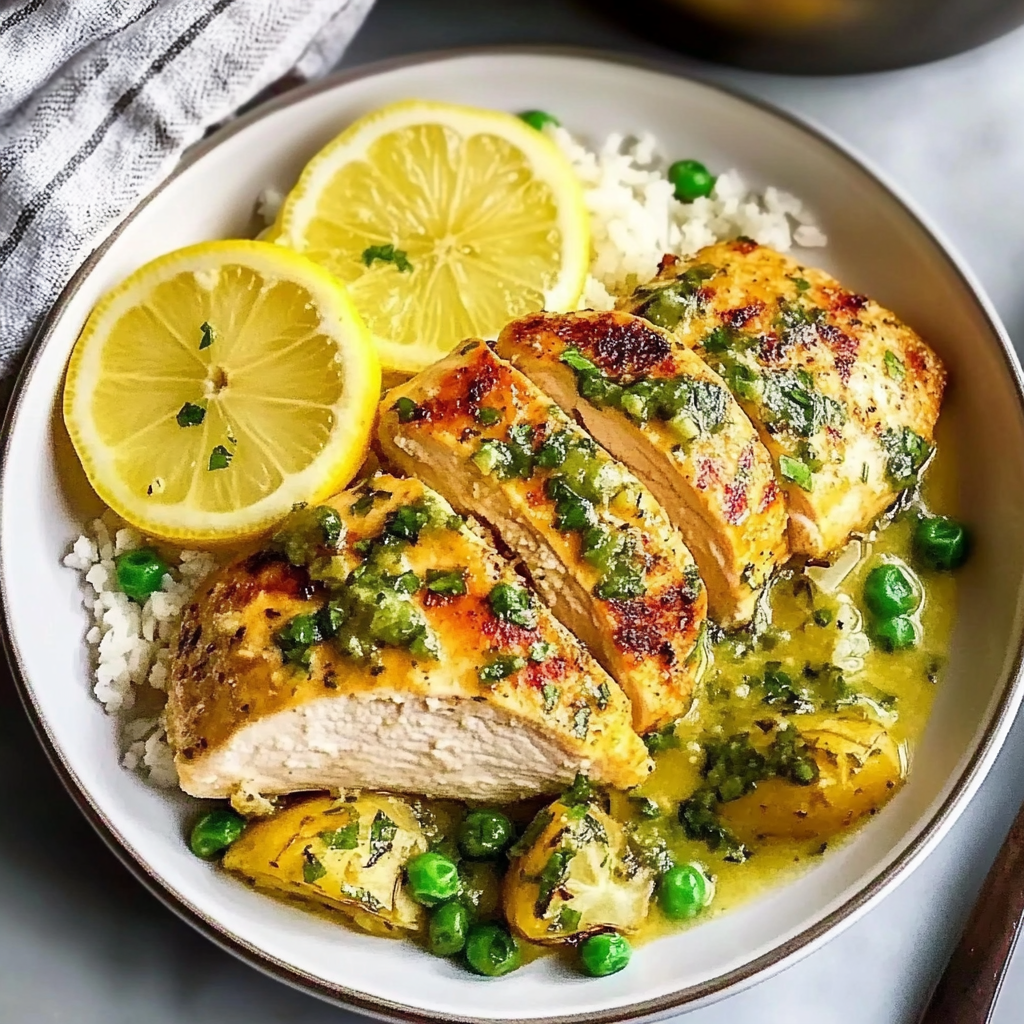 Recipe preparation for Italian Lemon Chicken