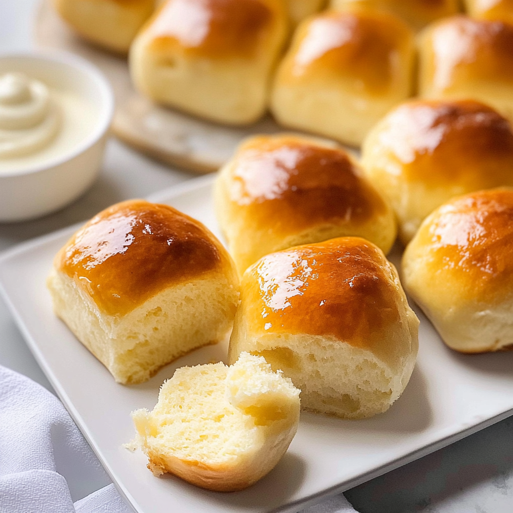 Recipe preparation for Buttery Yeast Rolls