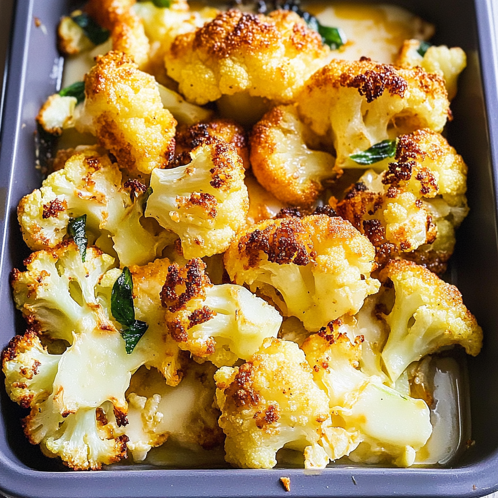 Recipe preparation for Crispy Parmesan Roasted Cauliflower Recipe