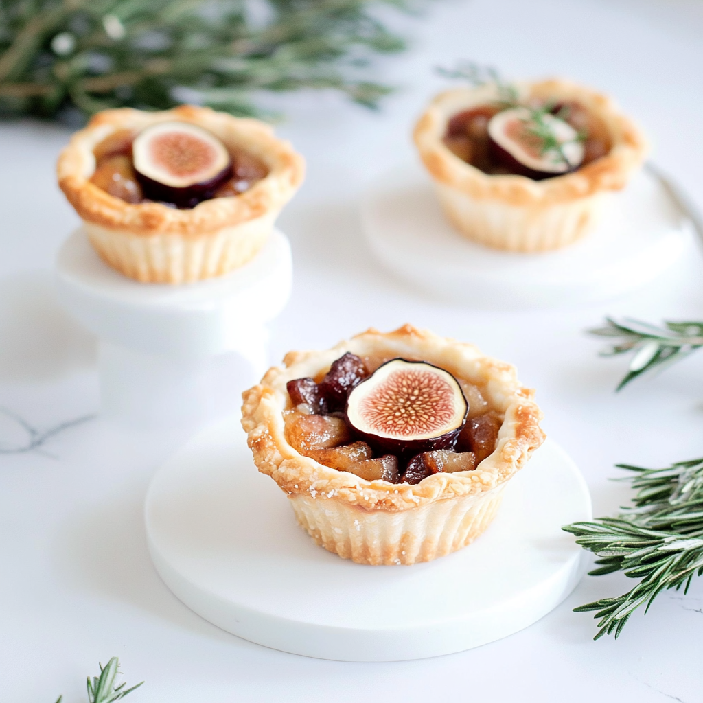Recipe preparation for Christmas Sausage & Fig Mini Tarts