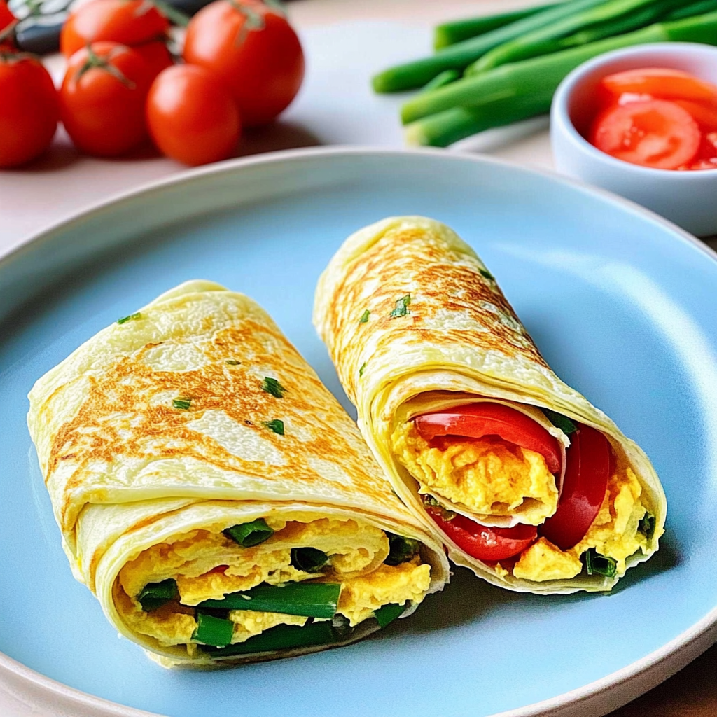Recipe preparation for Spicy Crispy Tortilla Egg Wrap