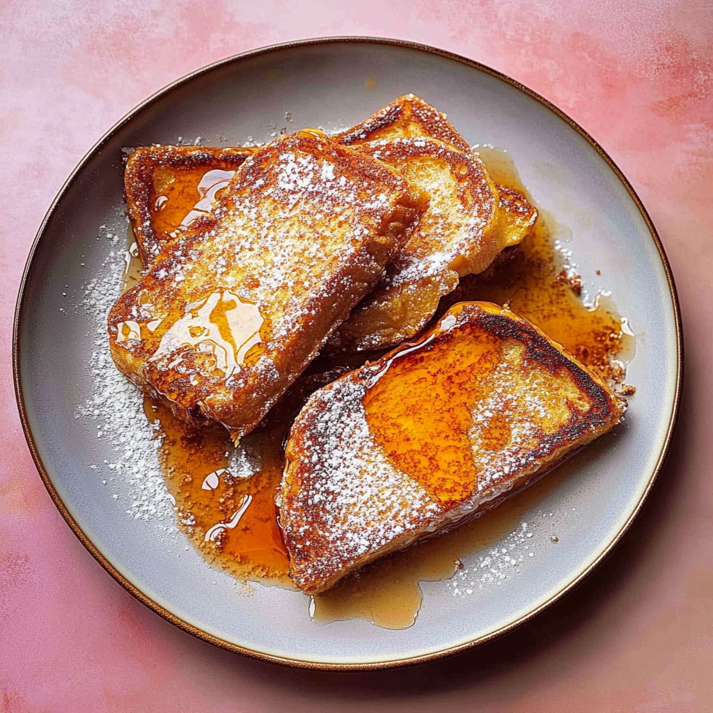 Recipe preparation for Easy Sheet Pan French Toast