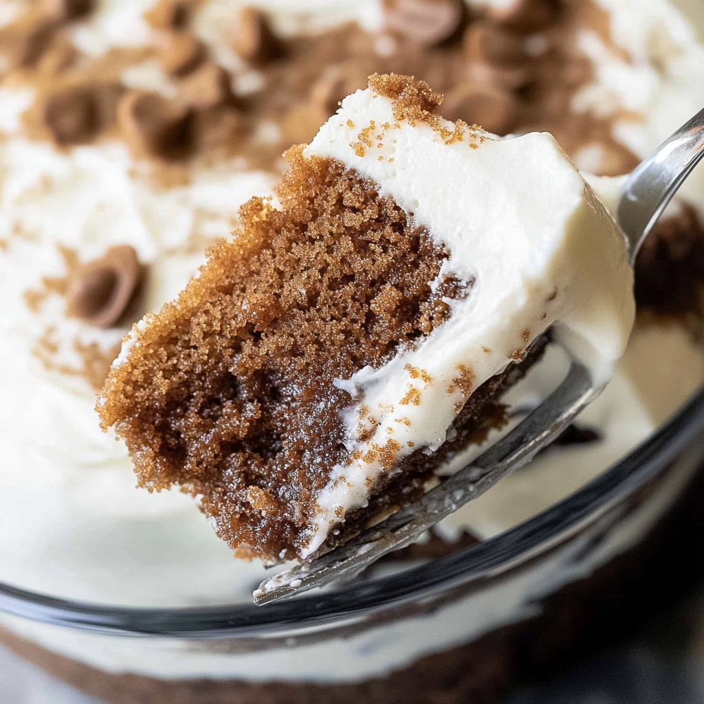 Recipe preparation for Gingerbread Truffle Cream Cake