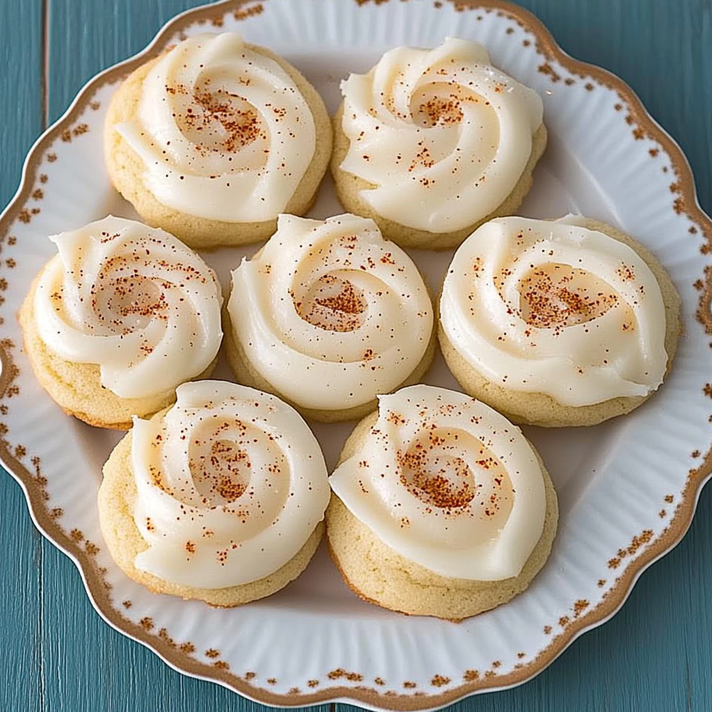 Recipe preparation for Eggnog Iced Sugar Cookies