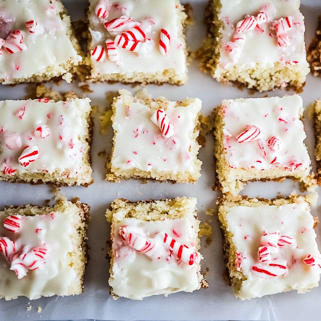 Recipe preparation for Peppermint Marshmallow Cookie Bars