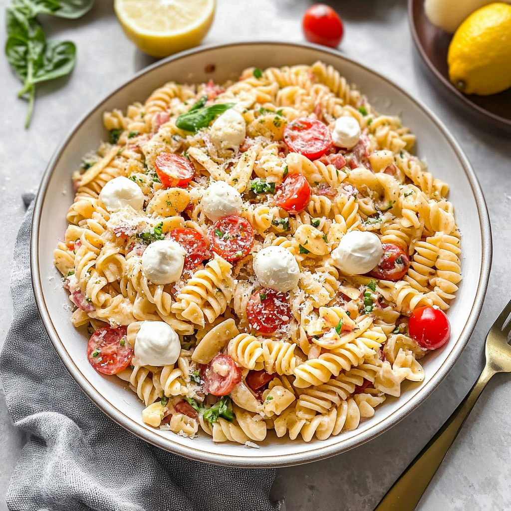 Recipe preparation for Italian Grinder Pasta Salad