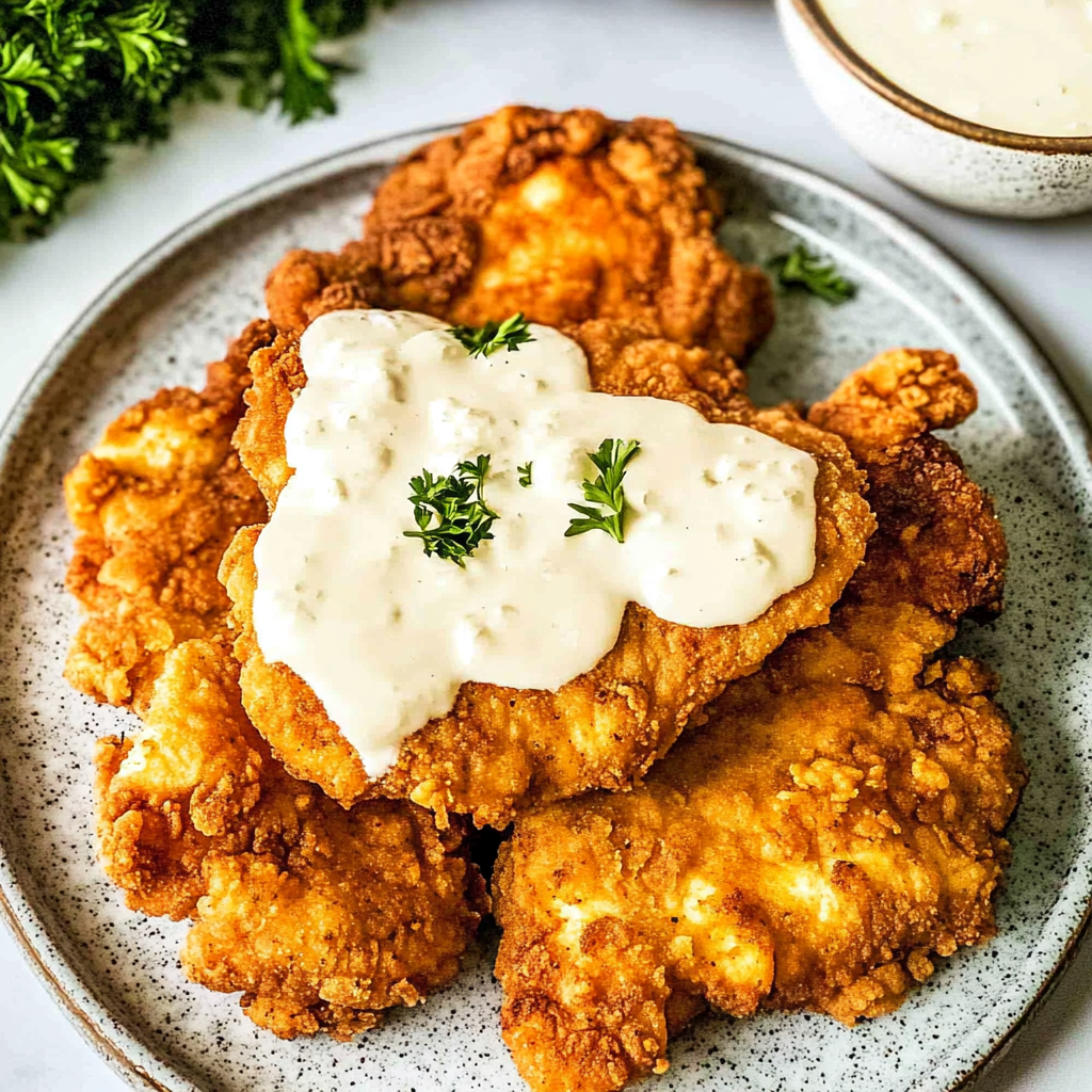 Recipe preparation for chicken fried chicken