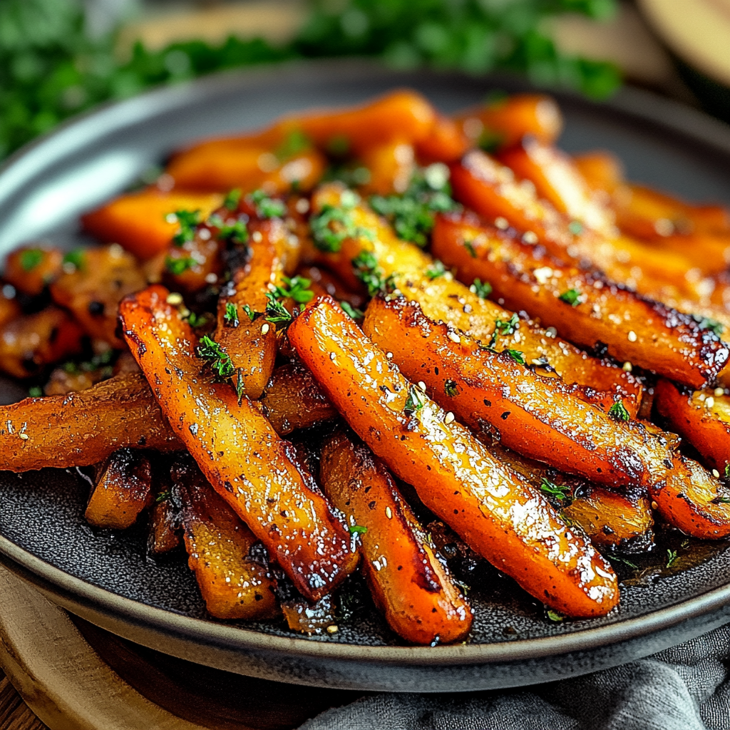 Recipe preparation for honey glazed carrots