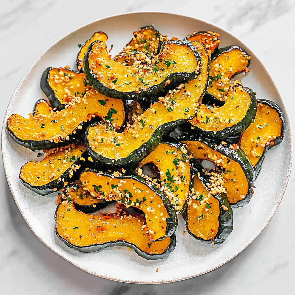 Recipe preparation for Roasted Acorn Squash