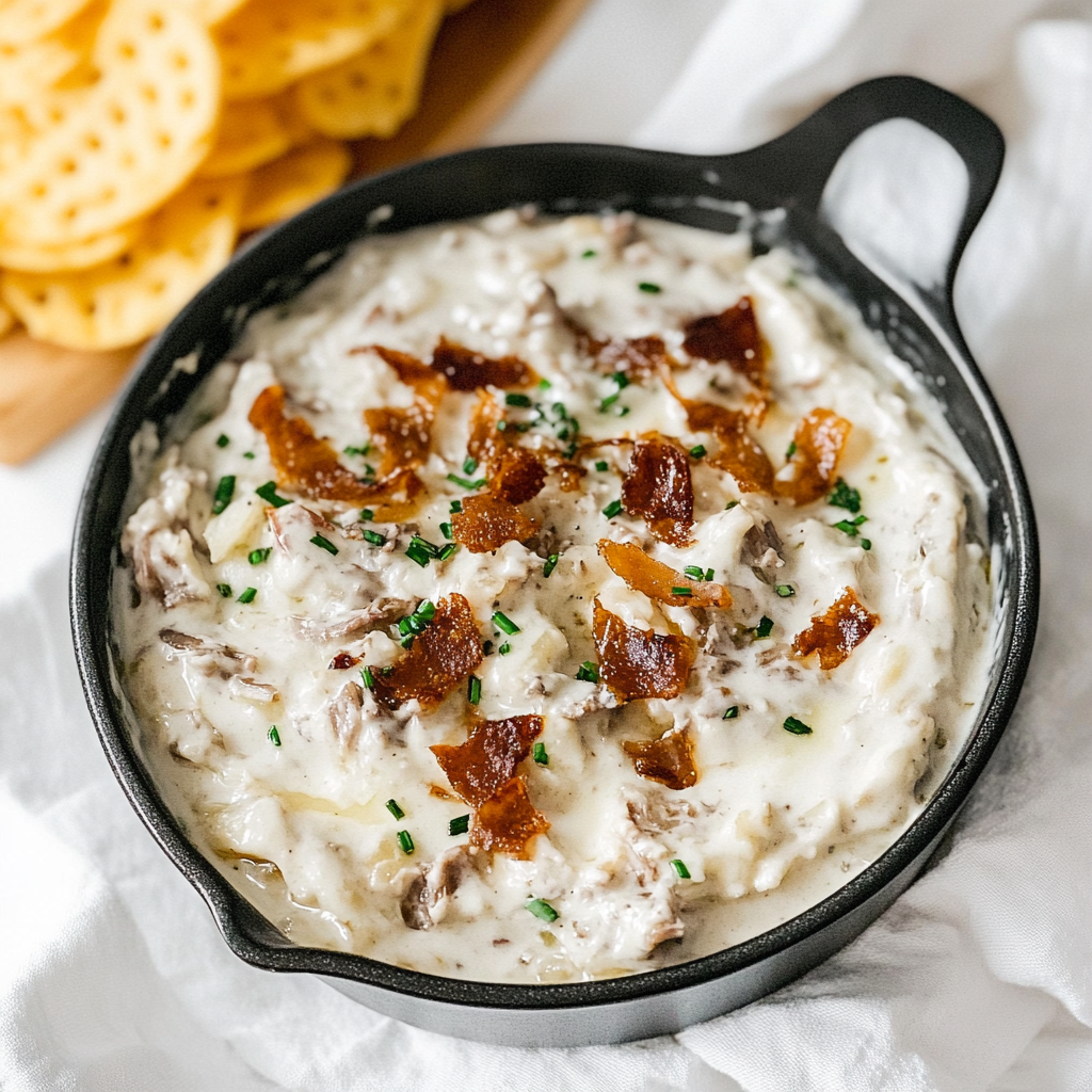 Recipe preparation for french onion dip