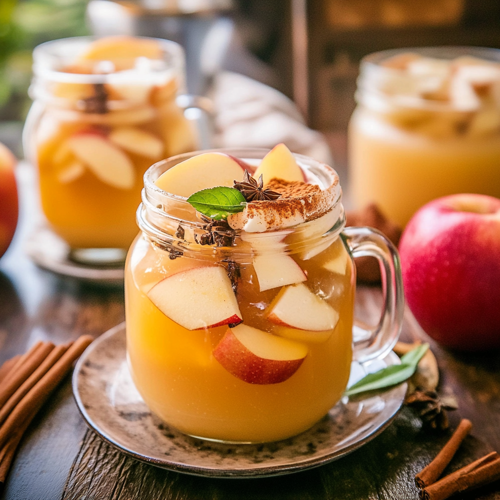 Recipe preparation for spiced apple cider