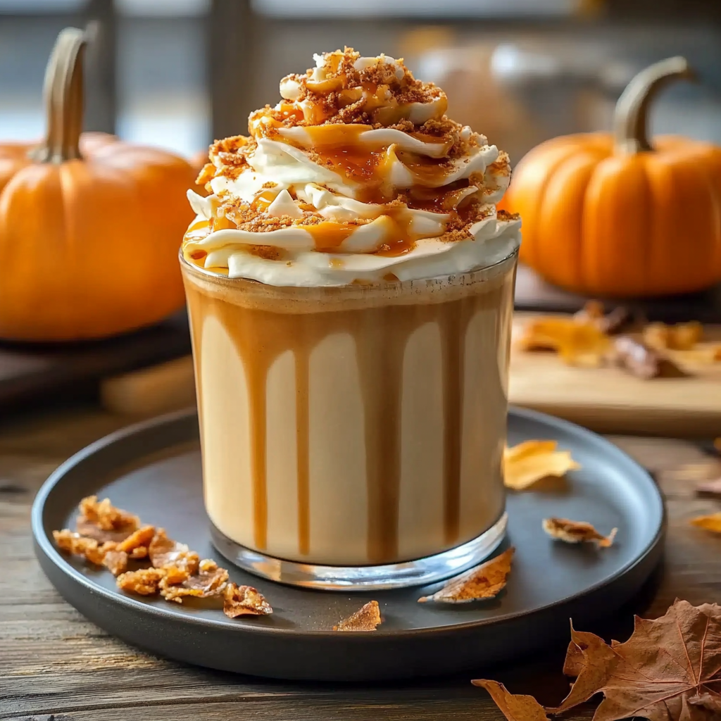Recipe preparation for pumpkin spice latte
