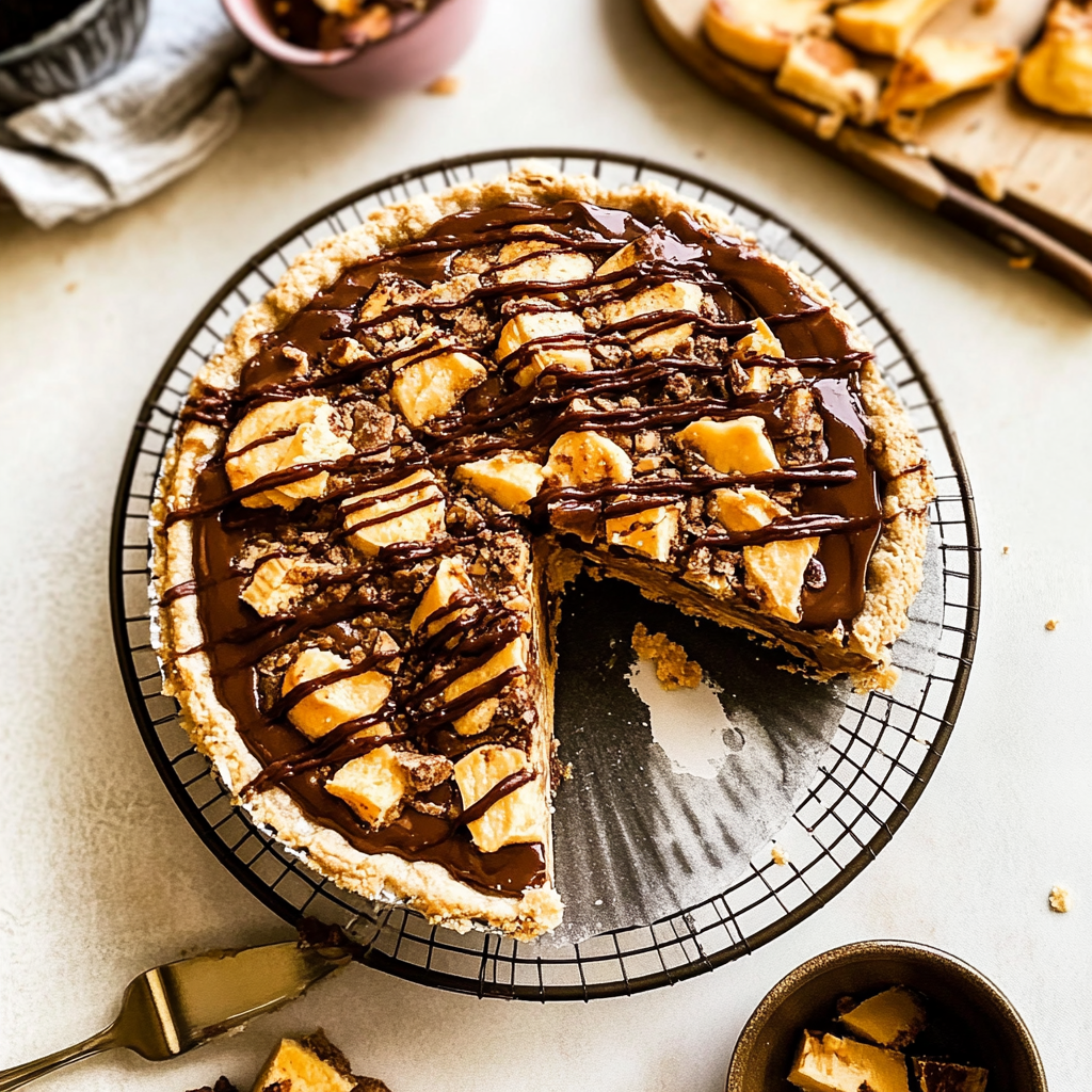 Recipe preparation for Peanut Butter Pie