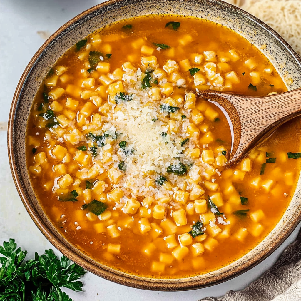 Recipe preparation for Pastina Soup