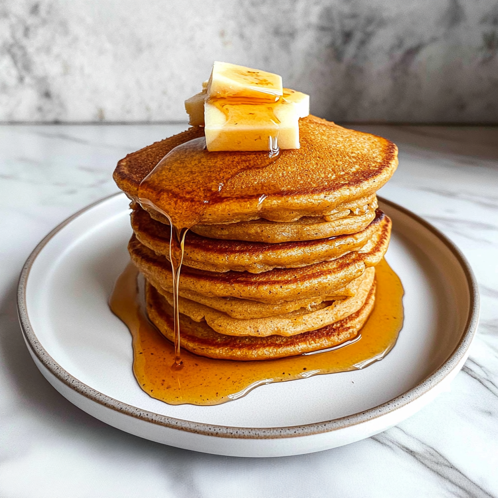 Recipe preparation for Pumpkin Pancakes