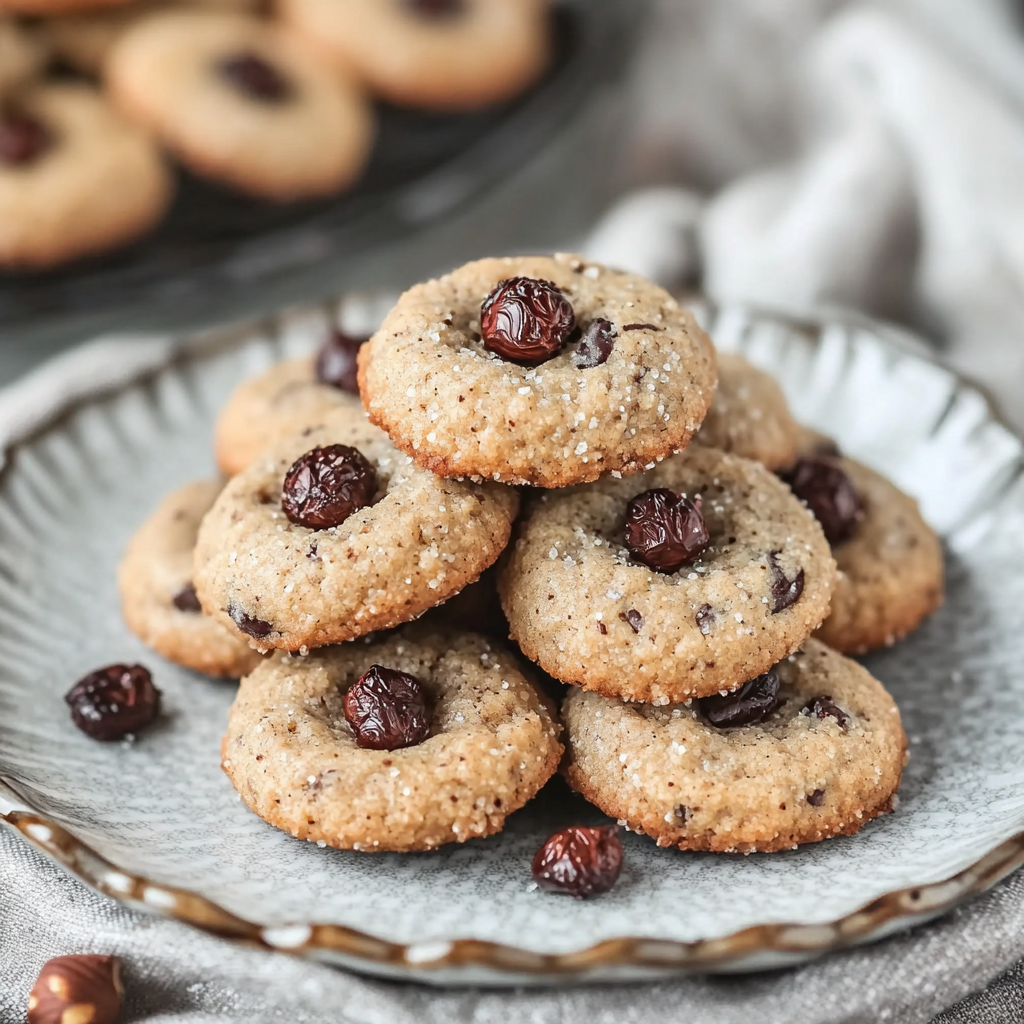 Recipe preparation for vegan hazelnut cookies
