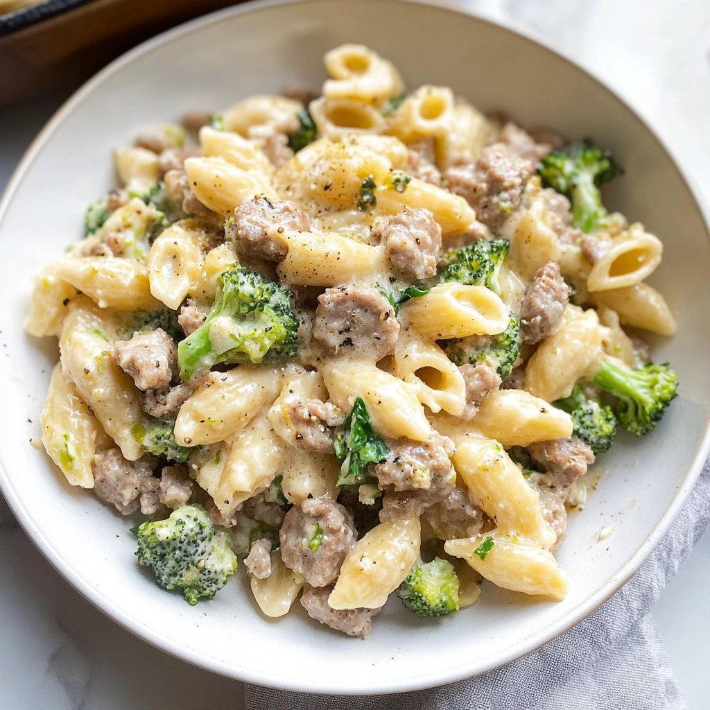 Recipe preparation for Sausage and Broccoli Pasta