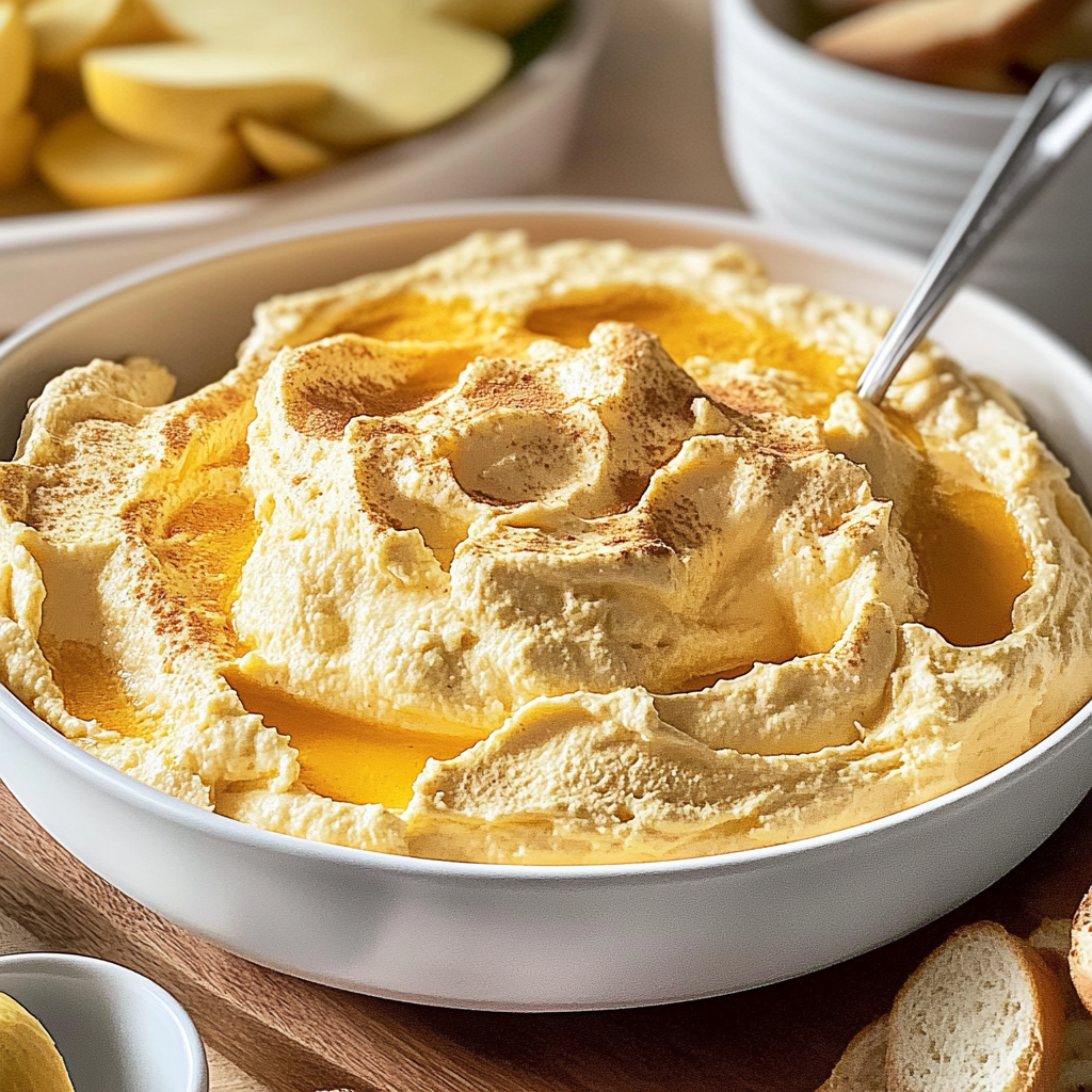 Recipe preparation for Pumpkin Fluff Dip