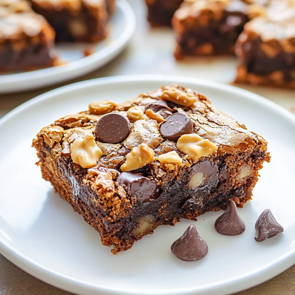 Recipe preparation for Brown Butter Chocolate Chip Blondies