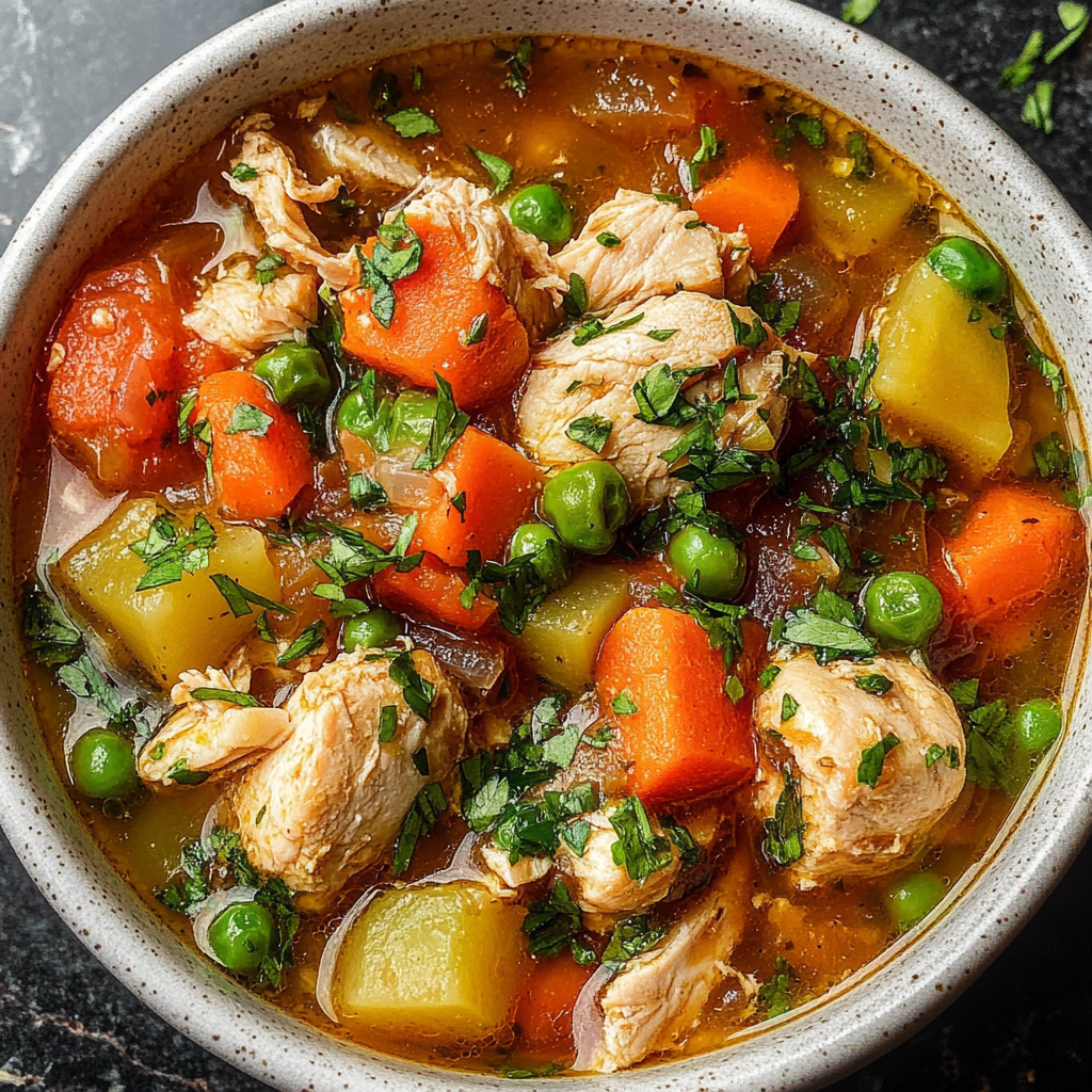 Recipe preparation for Slow Cooker Chicken Stew Recipe