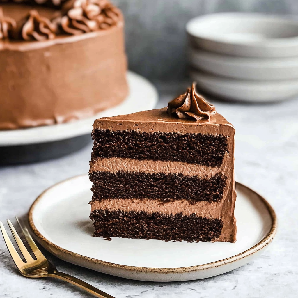 Recipe preparation for Chocolate Mousse Cake