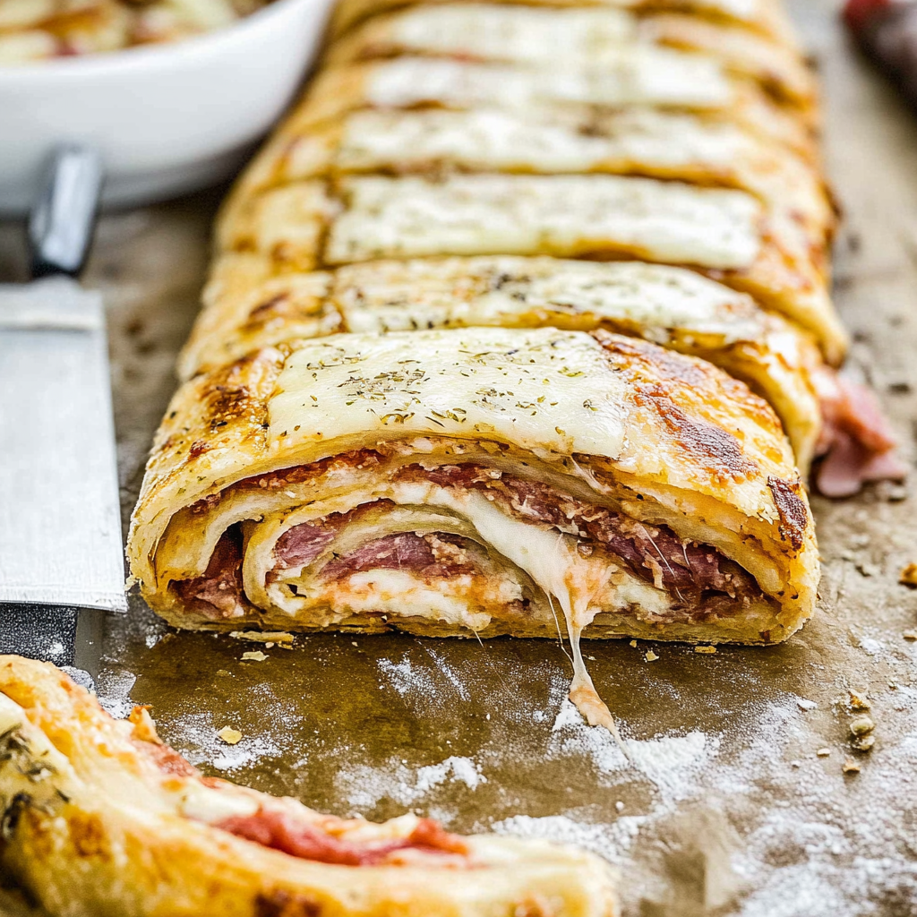 Recipe preparation for Stromboli