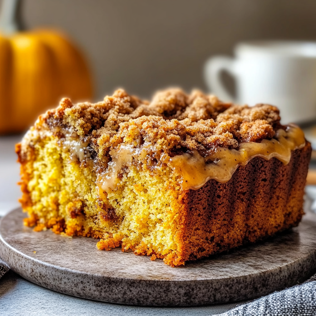 Recipe preparation for Pumpkin Coffee Cake