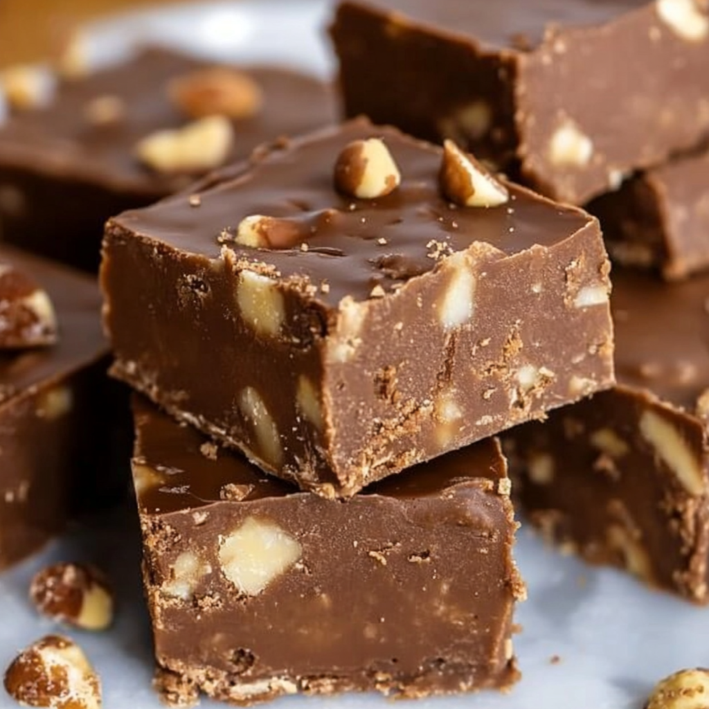 Recipe preparation for Creamy Chocolate Fudge