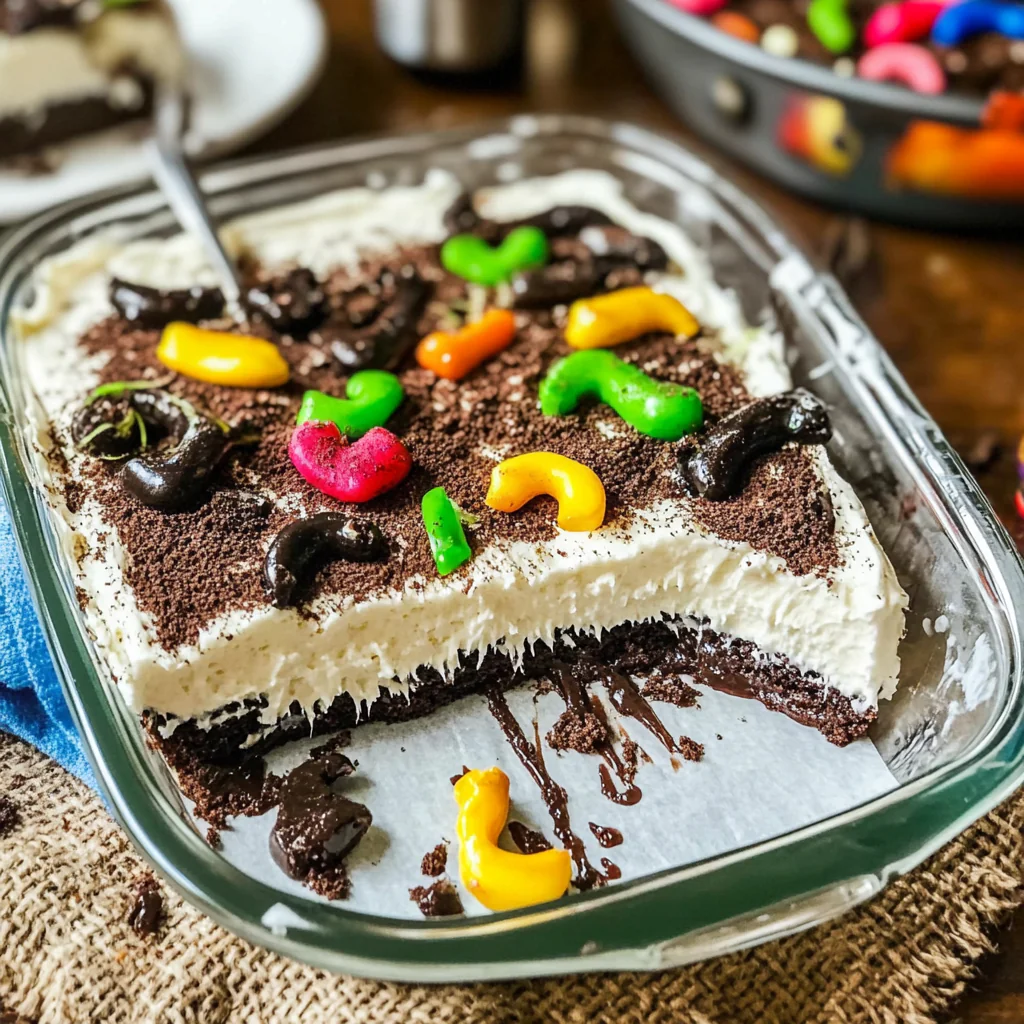 Recipe preparation for Homemade Dirt Cake Recipe