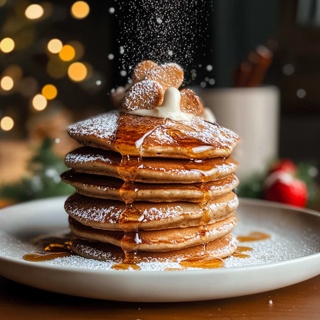 Recipe preparation for Gingerbread Pancakes