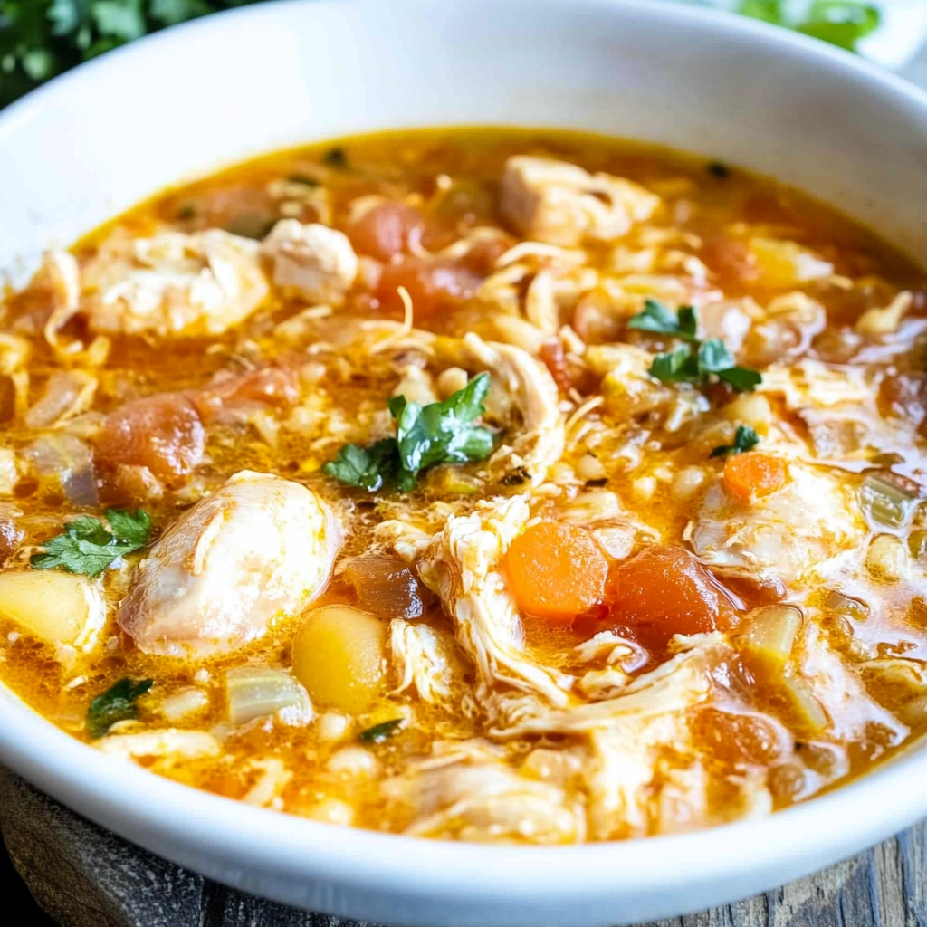 Recipe preparation for sicilian chicken soup