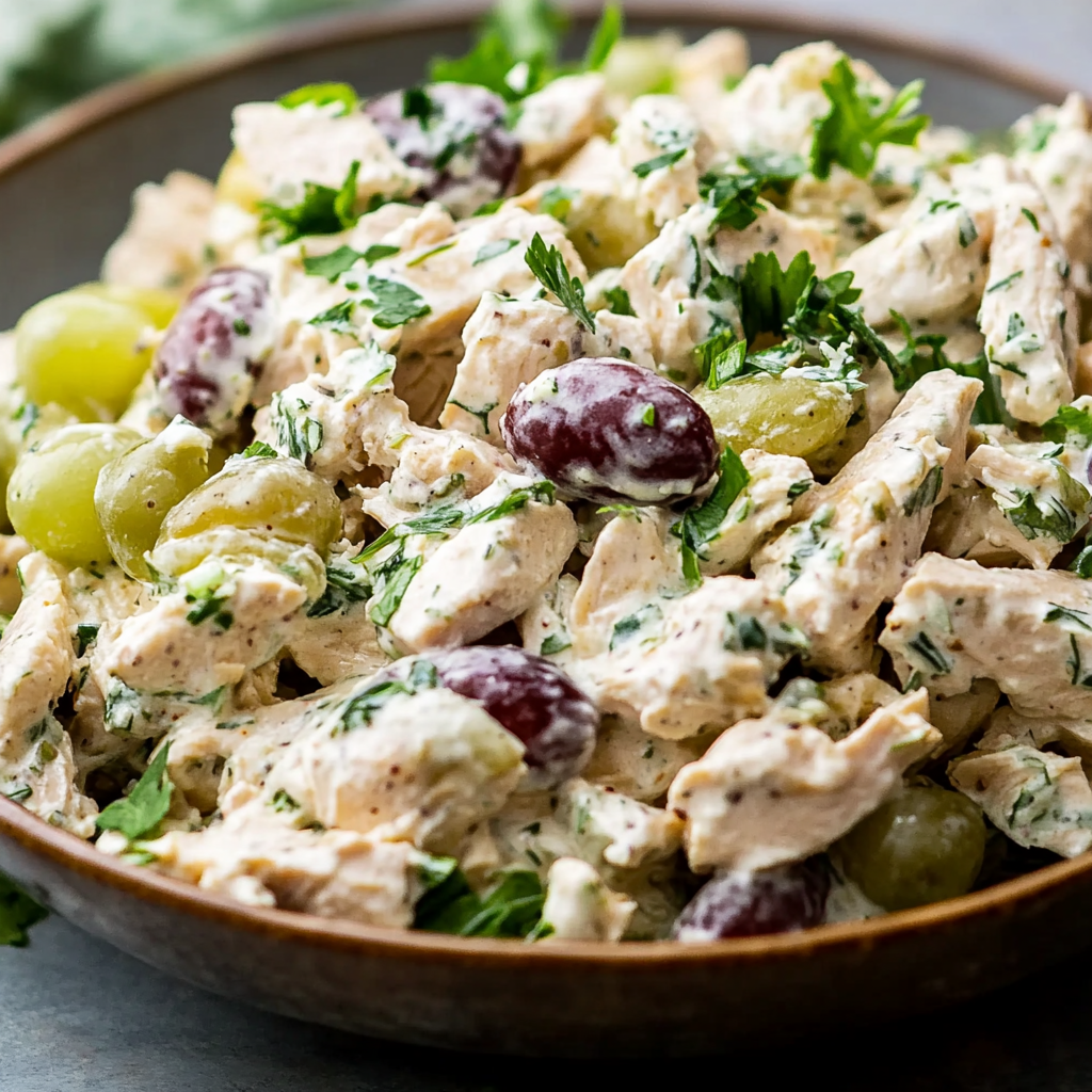 Recipe preparation for Creamy Chicken Salad