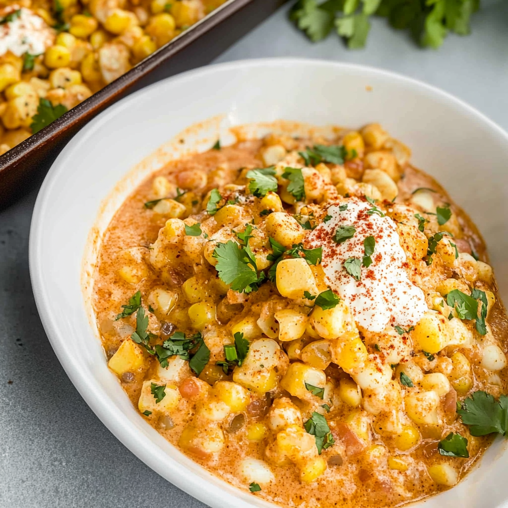 Recipe preparation for Elote Dip