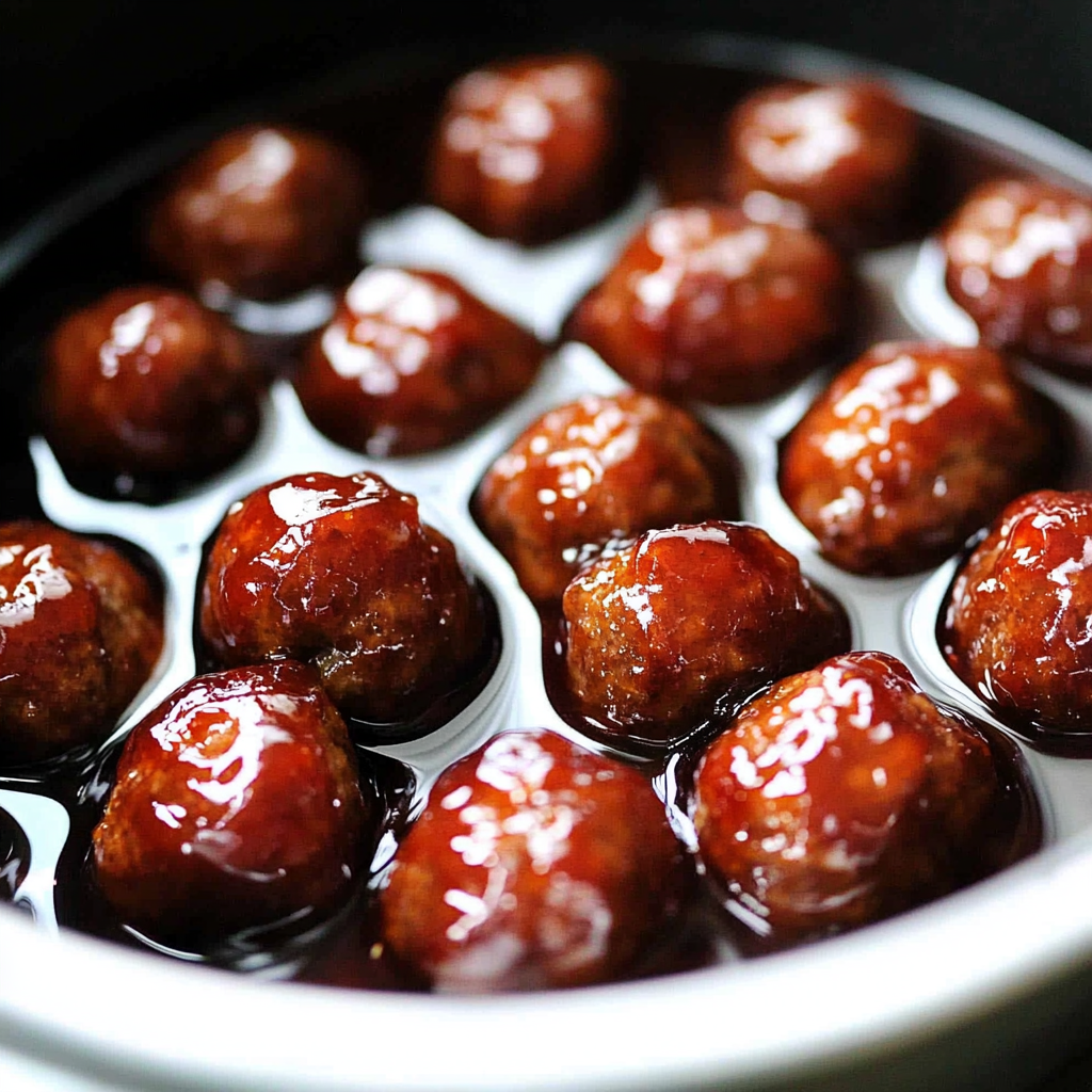 Recipe preparation for Holiday Meatballs in Grape Jelly Sauce