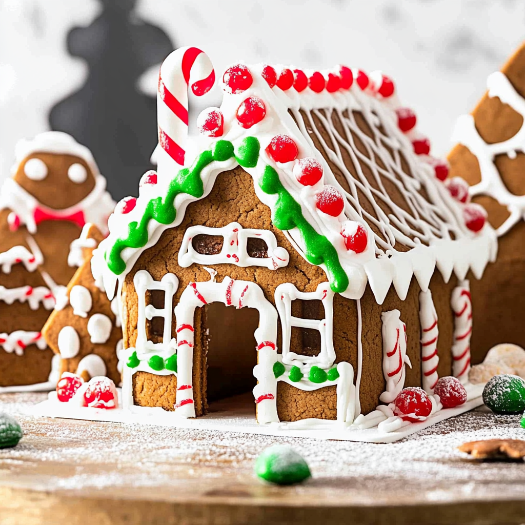 Recipe preparation for Gingerbread House Cookies