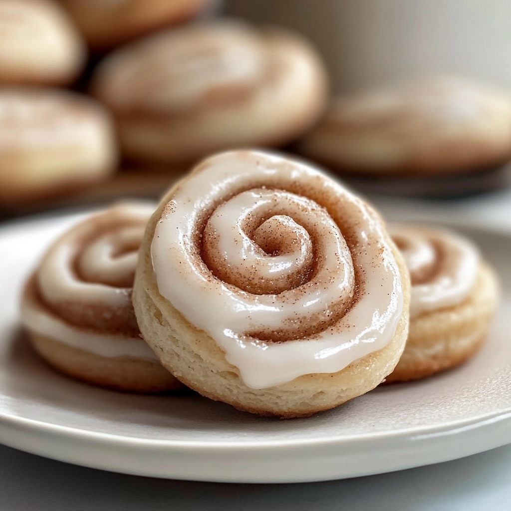 Recipe preparation for No-Bake Cinnamon Roll Cookies