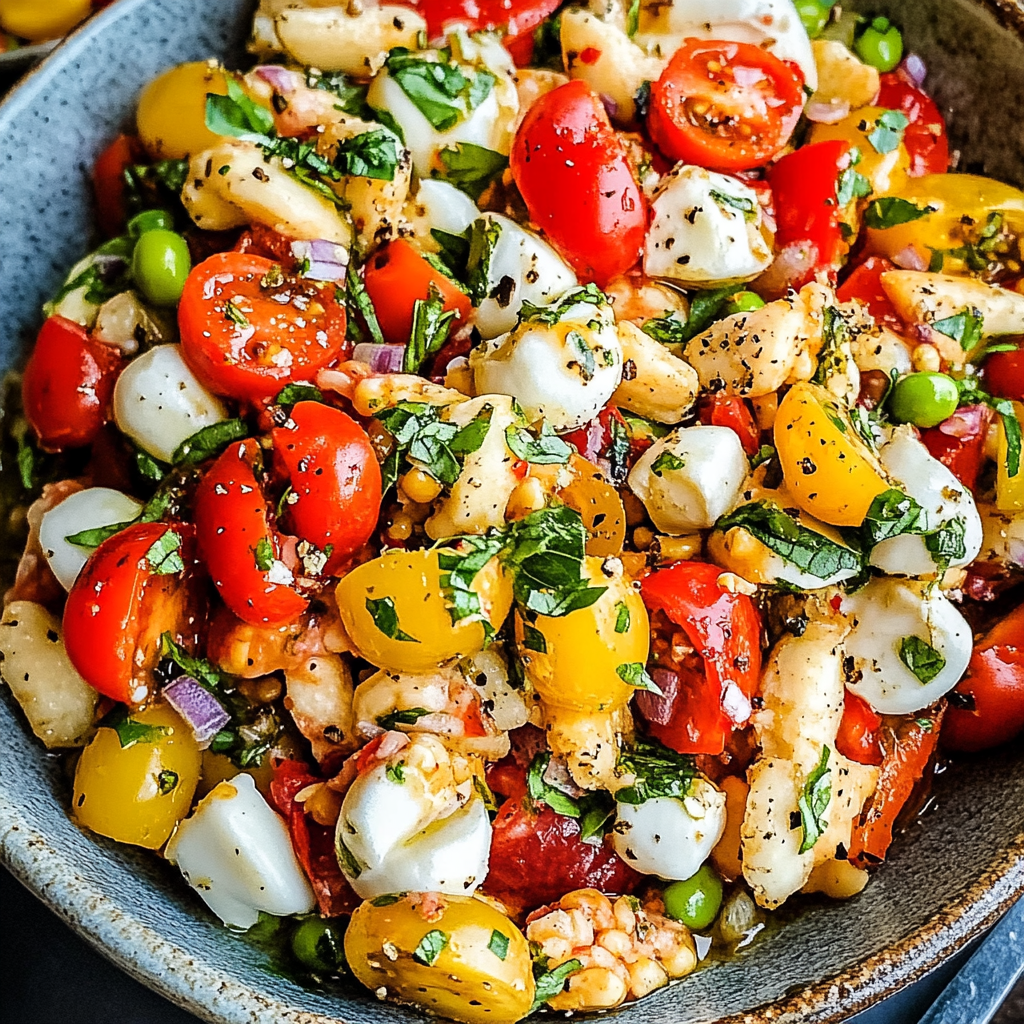 Recipe preparation for Italian Cowboy Caviar