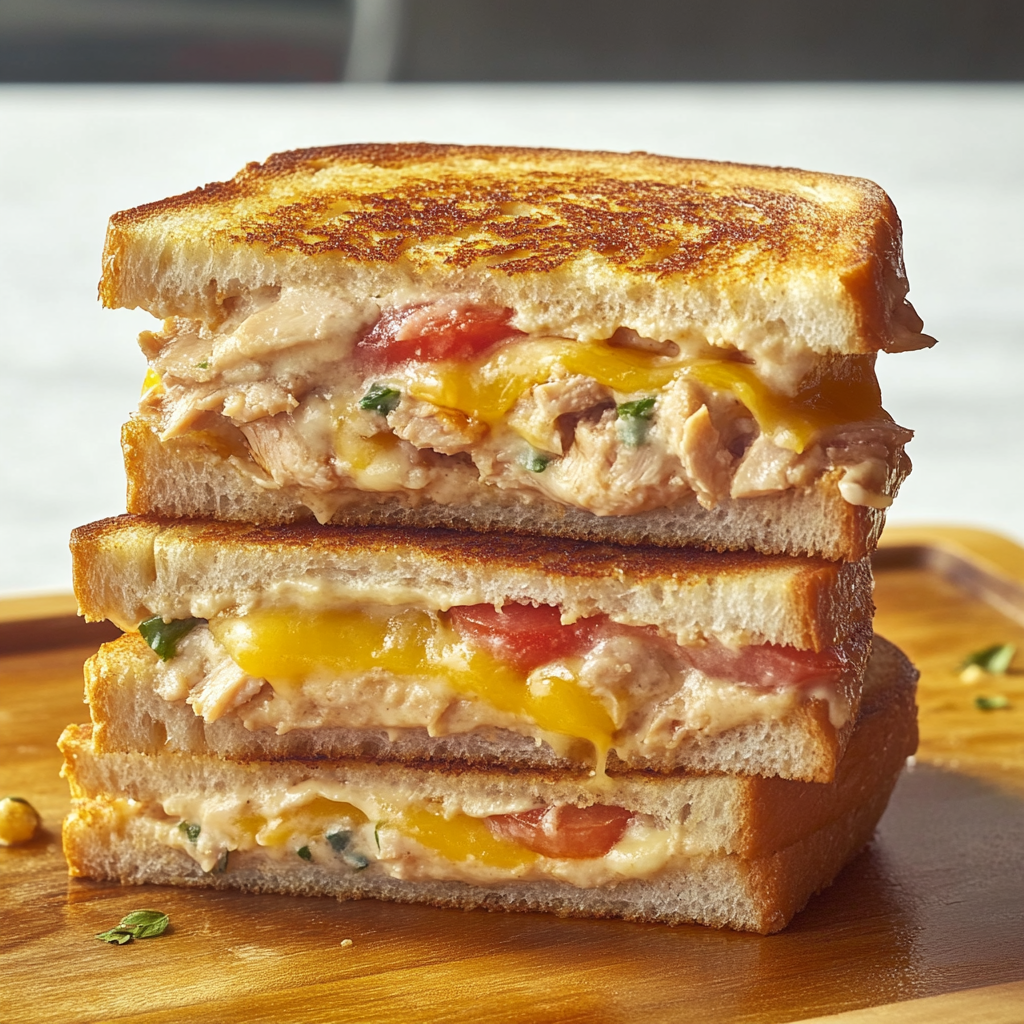 Recipe preparation for Tuna Melt Sandwich Hack